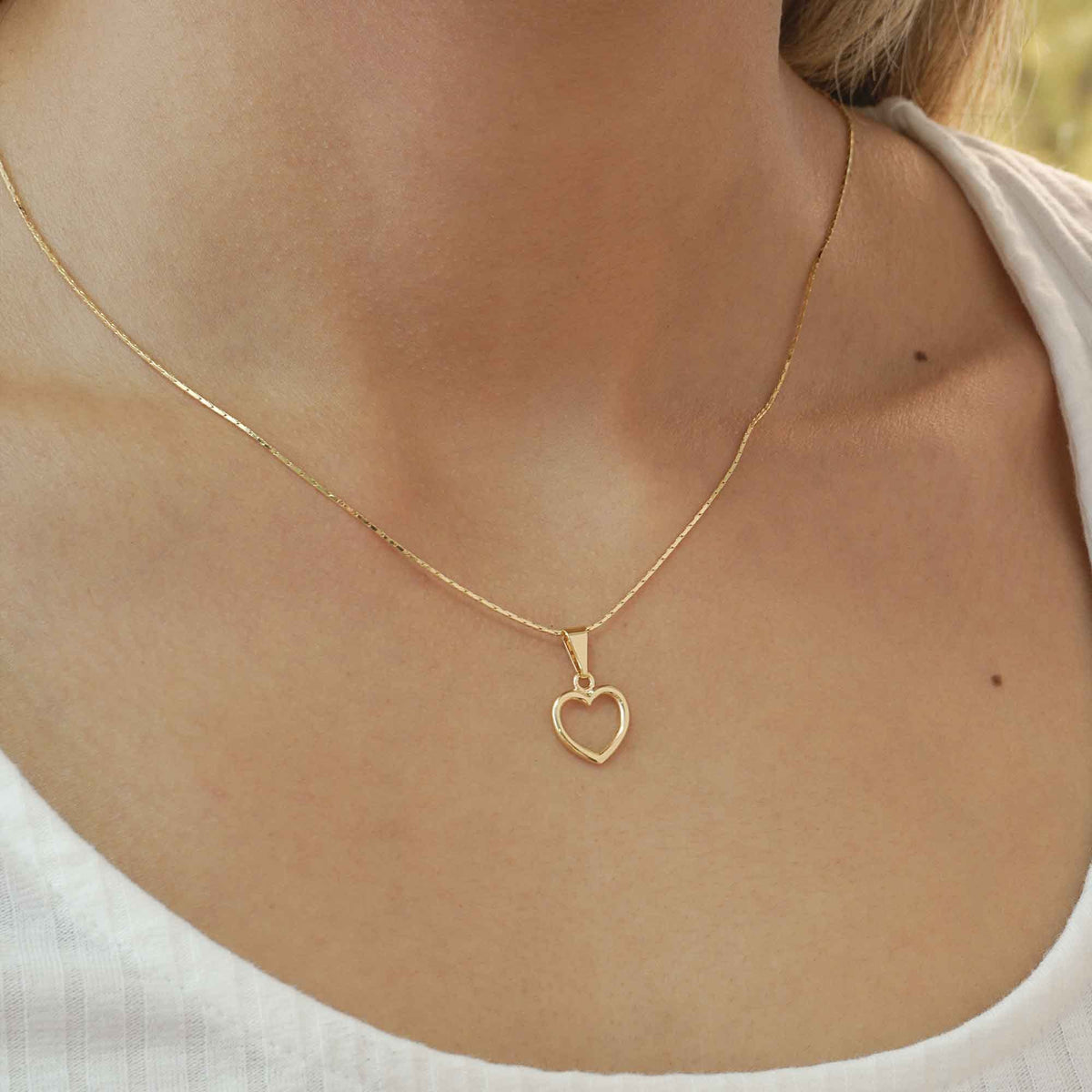 Dije Corazón Silueta puesto
