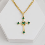 Detalle de Dije Cruz verde