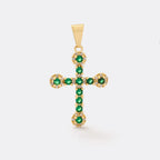 Dije Emerald Love de oro laminado 18k