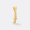Dije Caballo de Mar de oro laminado 18k
