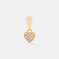 Dije Pequeño Love Cristal de oro laminado 18k