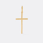 Dije Cruz Lúmen 4.7 cm de oro laminado 18k