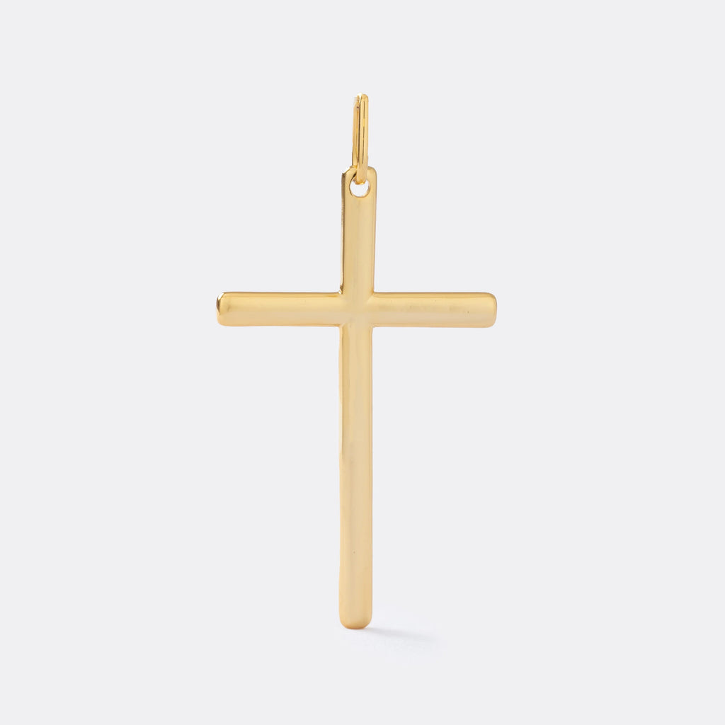 Dije Cruz Lúmen 5.1 cm de oro laminado 18k