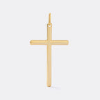 Dije Cruz Lúmen 5.1 cm de oro laminado 18k