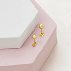 Detalle de Aretes Balín 6 mm