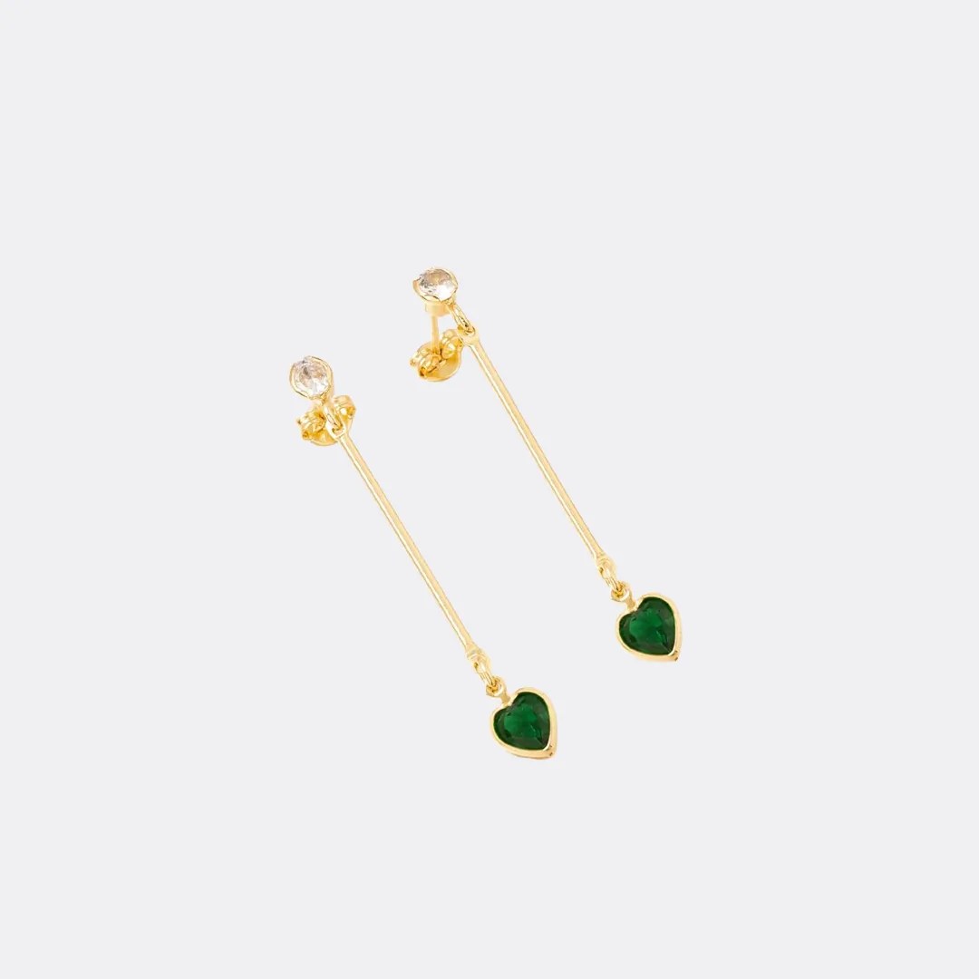 Detalle de Aretes Largos Love