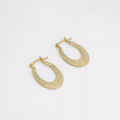 Argollas Vintage de oro laminado 18k