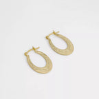 Argollas Vintage de oro laminado 18k