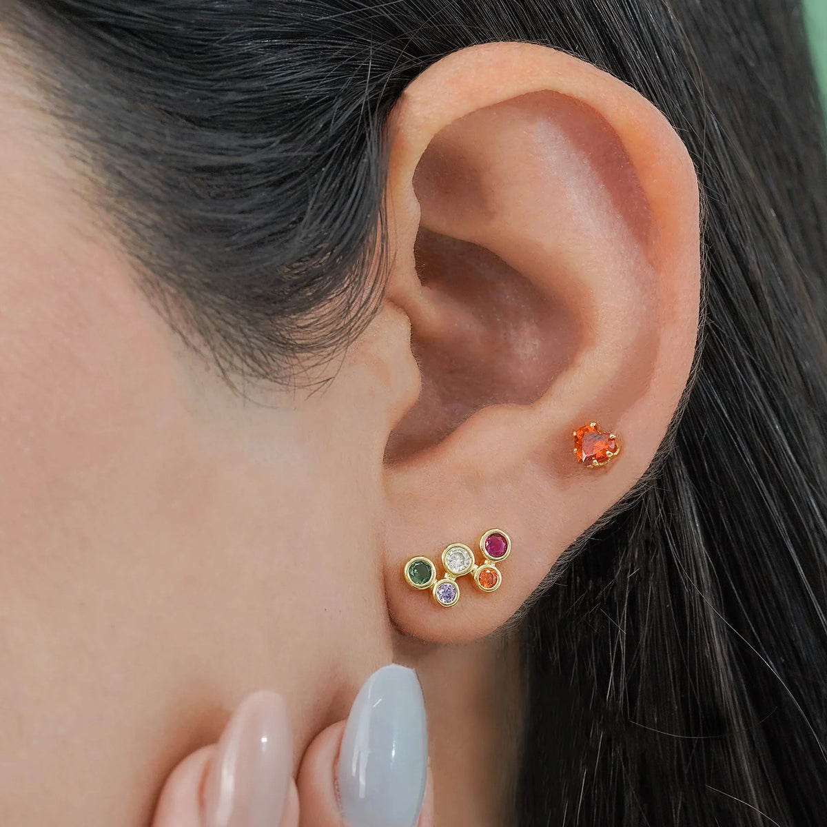 Aretes Happiness puestos
