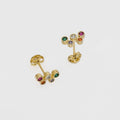 Aretes Happiness de oro laminado 18k