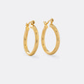 Argollas Tubo de oro laminado 18k