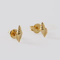 Aretes Concha de oro laminado 18k