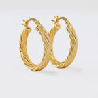 Aretes Trend de oro laminado 18k