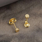 Aretes Sol Redondo 3 mm puestos (2)