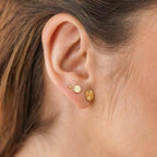 Aretes Sol Redondo 8 mm puestos (4)