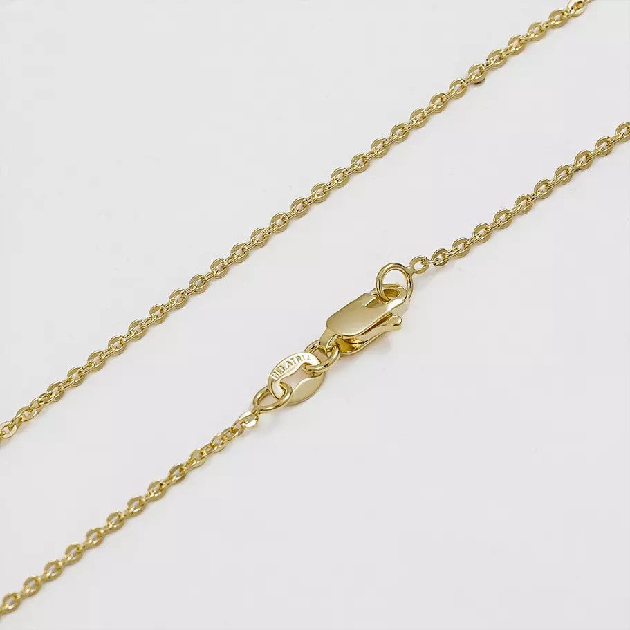 Cadena Aros 45 cm de oro laminado 18k