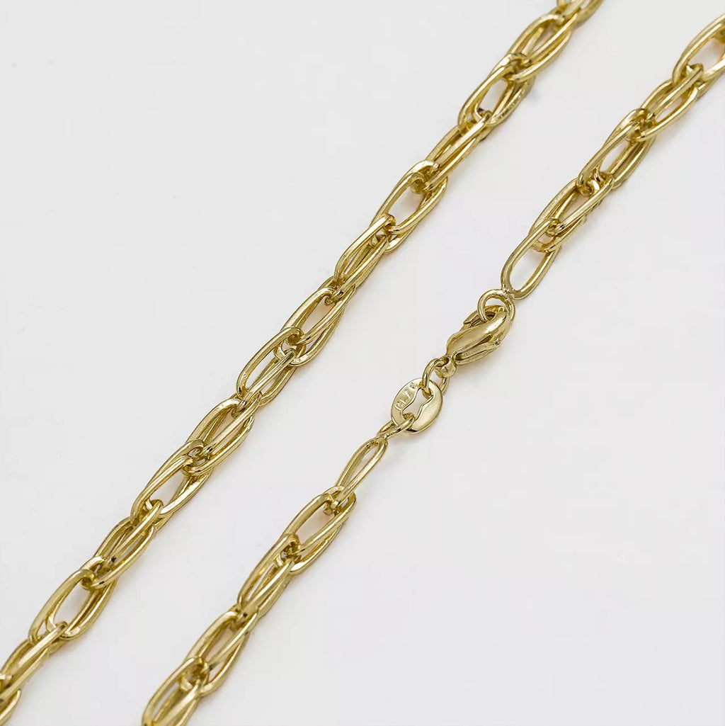 Cadena Candado 65 cm de oro laminado 18k