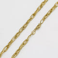 Cadena Candado 65 cm de oro laminado 18k