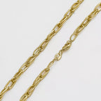 Cadena Candado 65 cm de oro laminado 18k