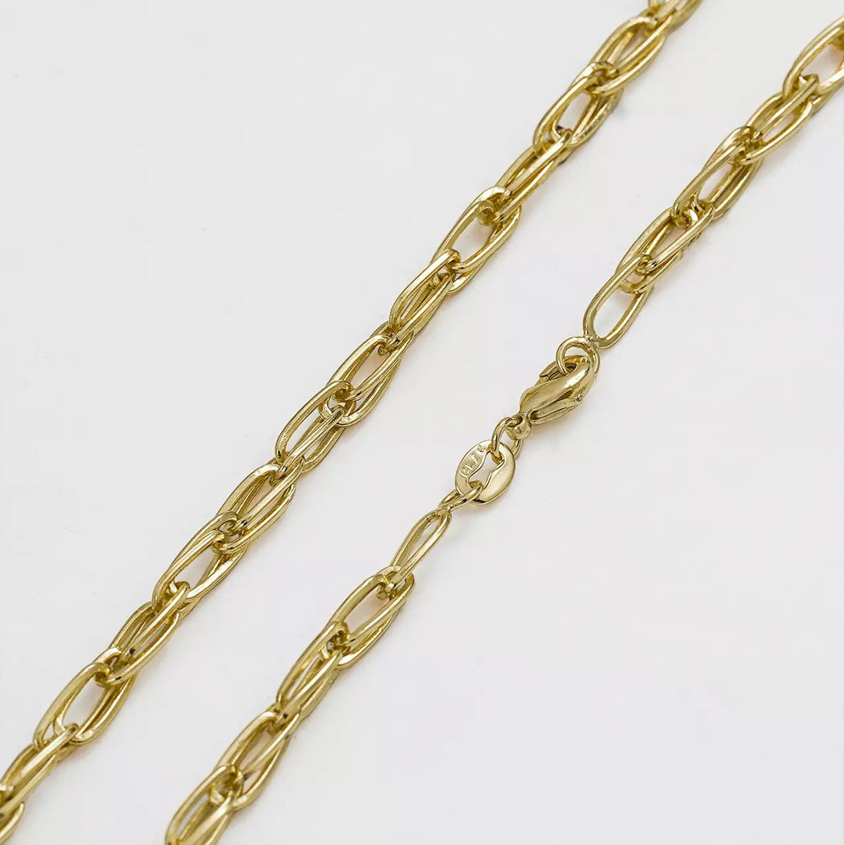 Cadena Candado 65 cm de oro laminado 18k