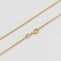 Cadena Aros 2 mm 65 cm de oro laminado 18k