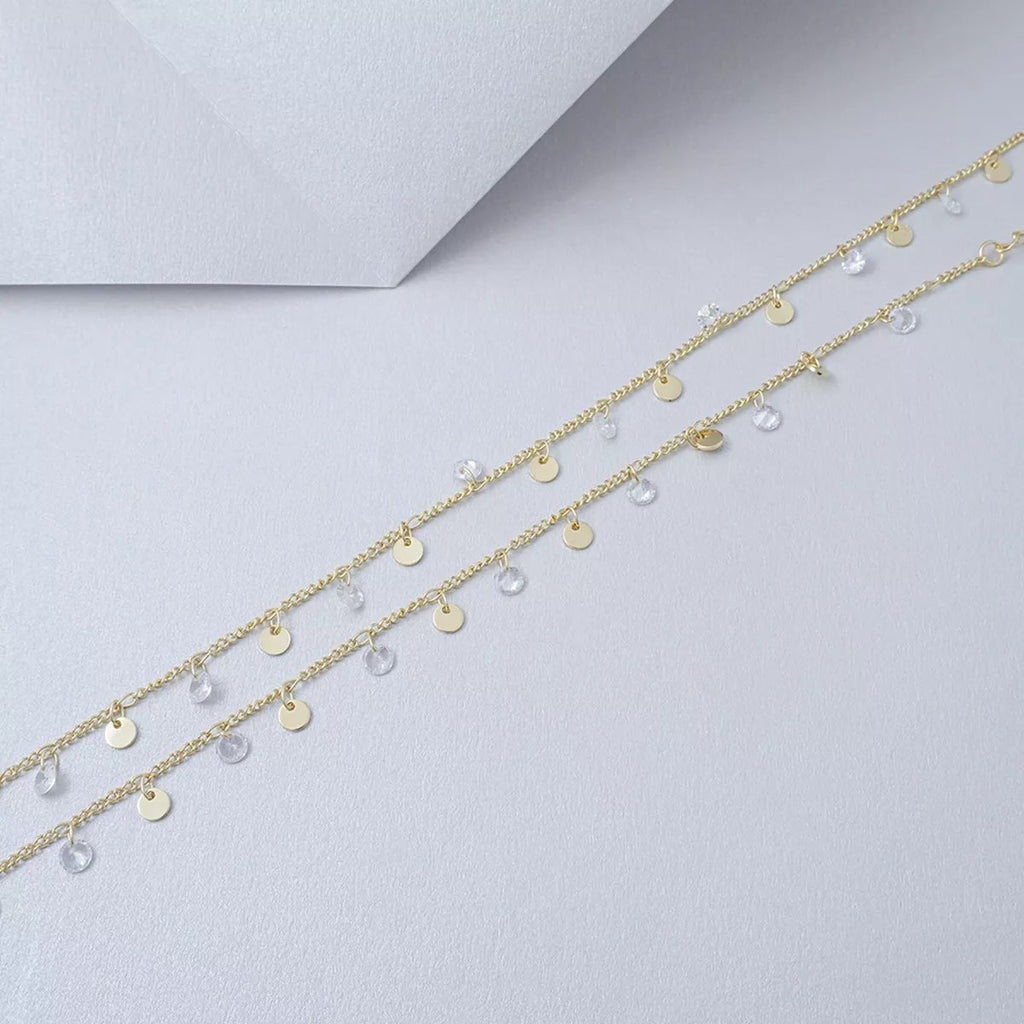 Detalle de Cadena Cubana con Circonias 45 cm + extensor (3)