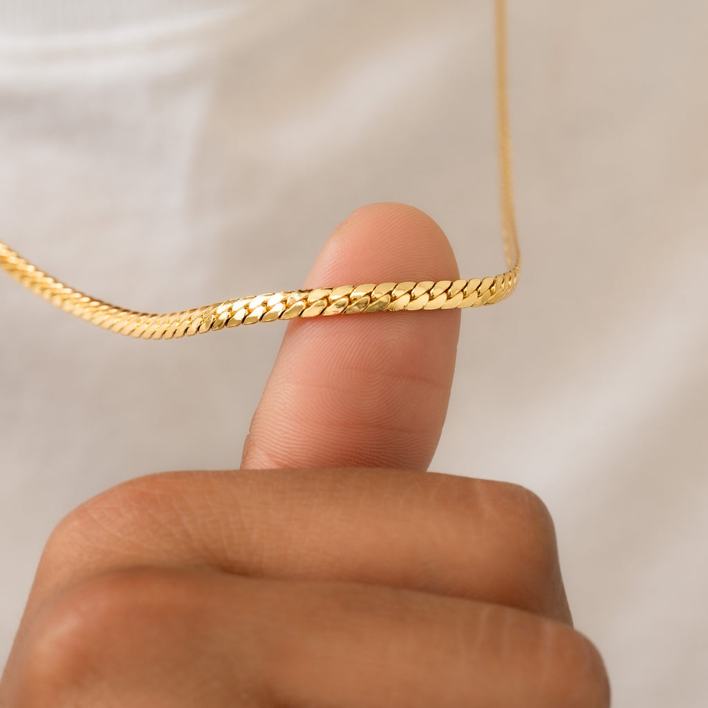 Cadena Serpiente 4 mm 65 cm puesta (3)