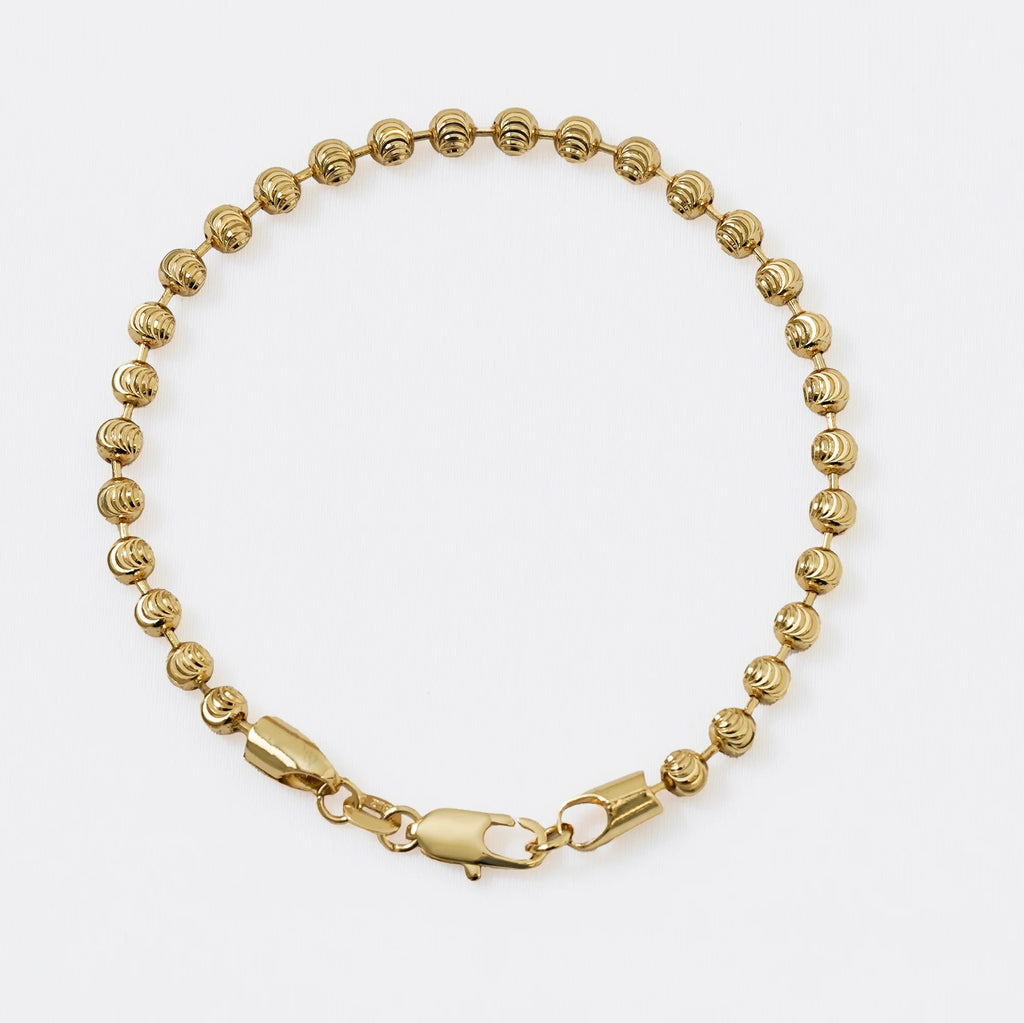 Guillo Balín 20 cm 4 mm de oro laminado 18k