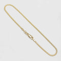 Guillo de pie Tejido Chino 2 mm 25 cm de oro laminado 18k
