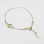 Guillo San Benito 16.5 cm + extensor de oro laminado 18k