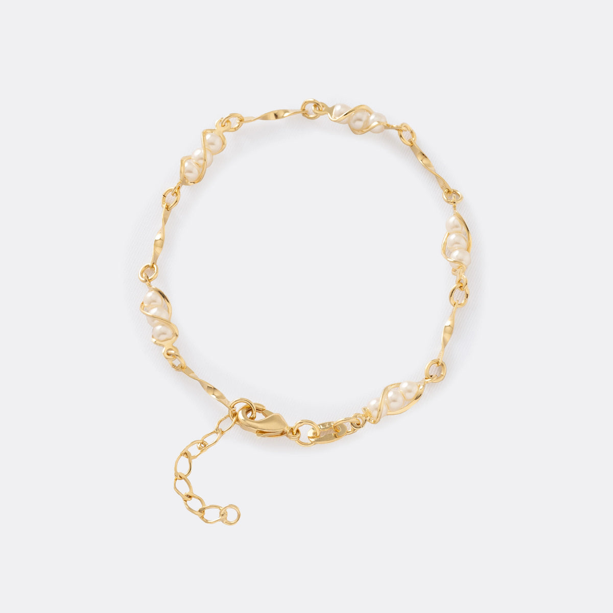 Guillo Perla 16 cm + extensor de oro laminado 18k